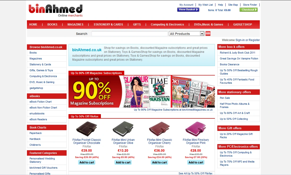 binAhmed.com — online superstore